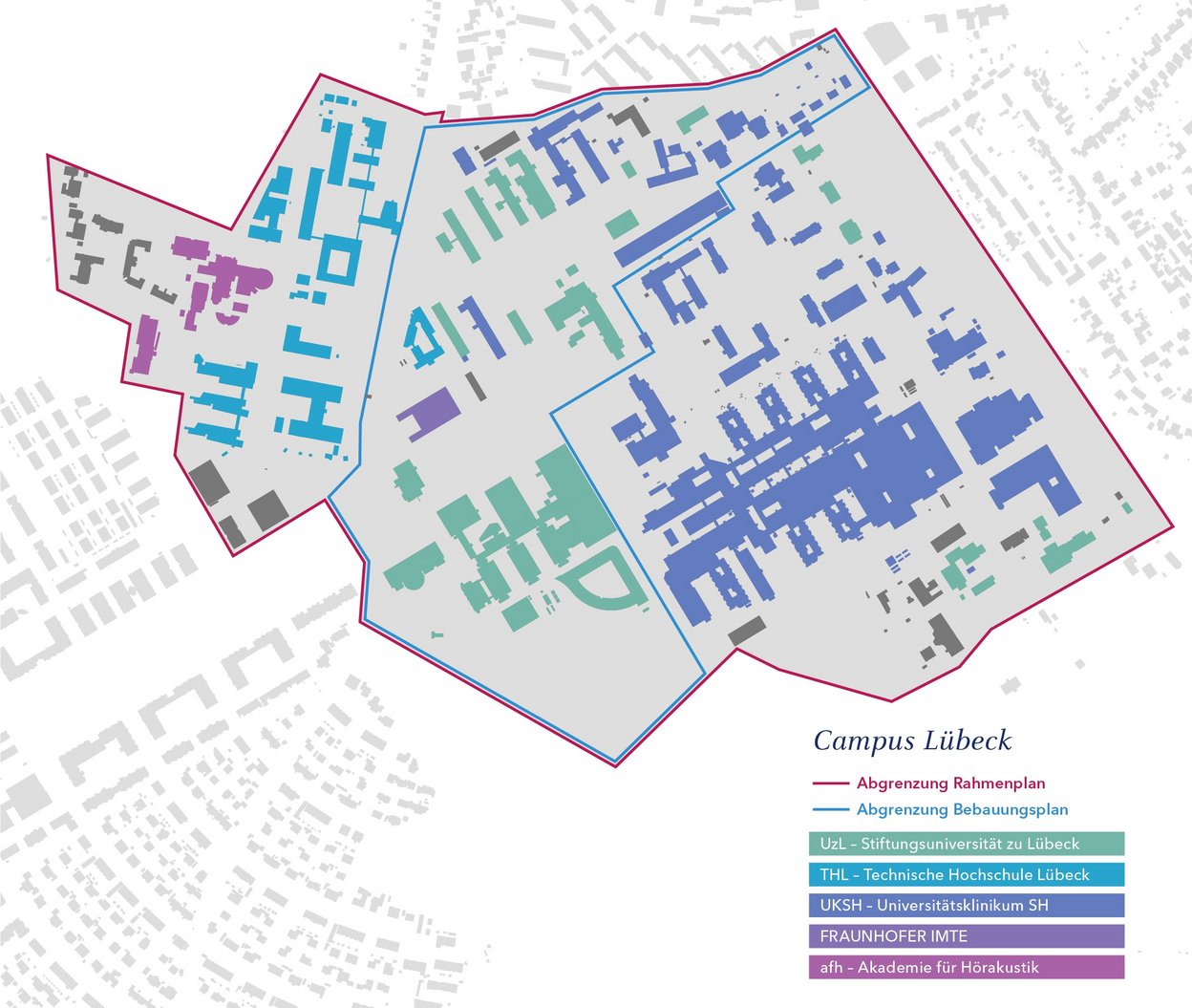 Schwarzplan Campus Lübeck