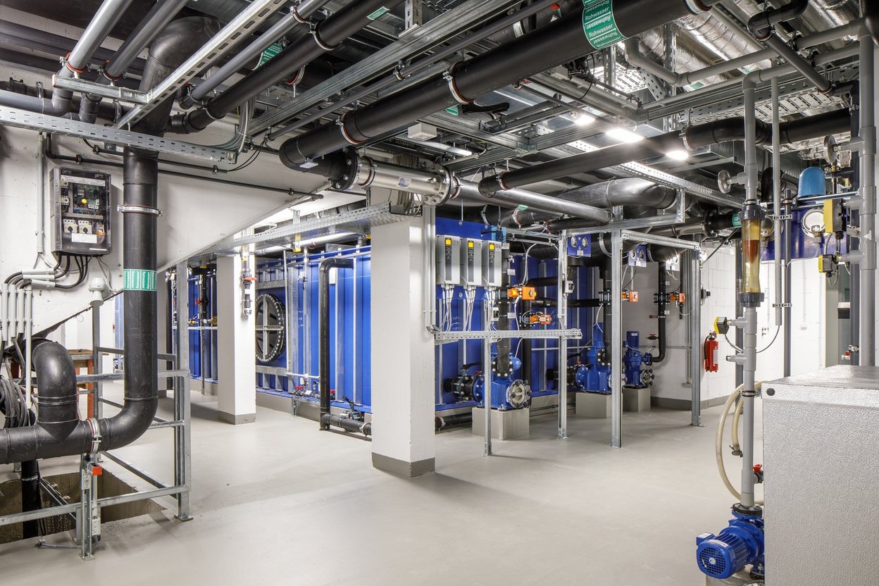 Marineunteroffizierschule Plön, Rettungsübungshalle. Technikzentrale. 