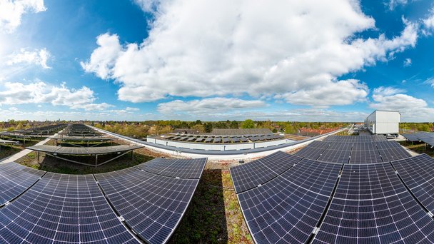 Solaranlage auf den Dach