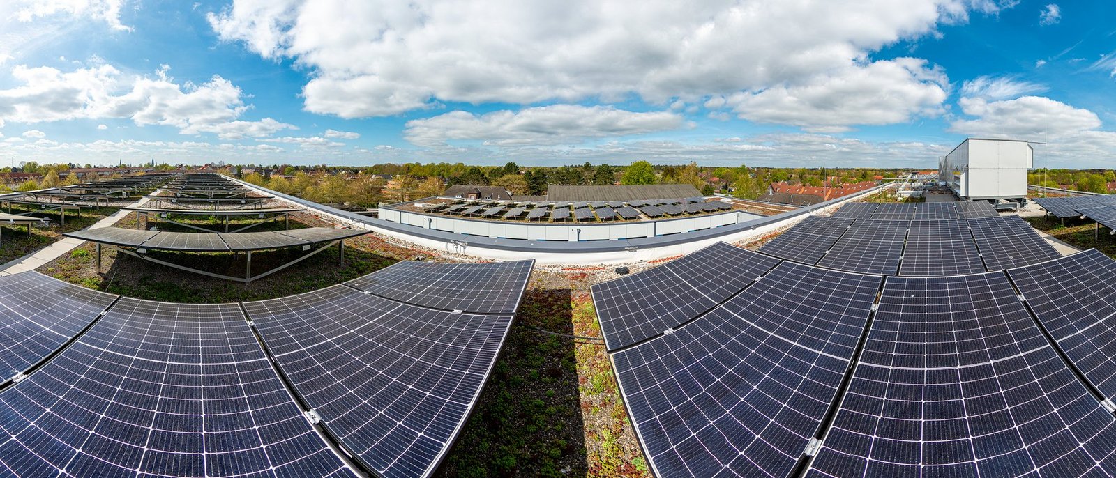 Solaranlage auf den Dach