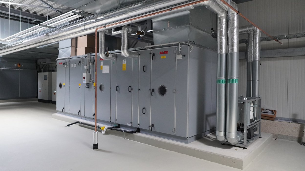 Technikzentrale. Neubau der Agrar- und Ernährungswissenschaftlichen Fakultät der Uni Kiel.