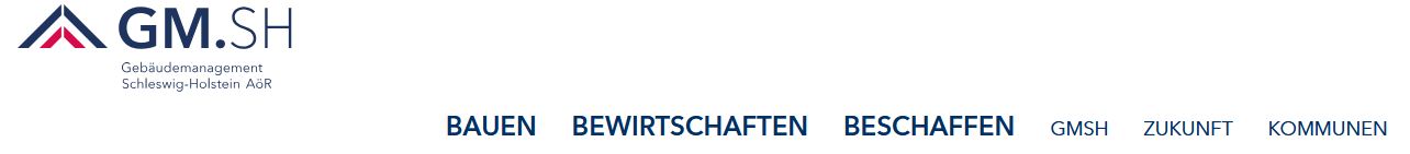 Hauptnavigation der Website