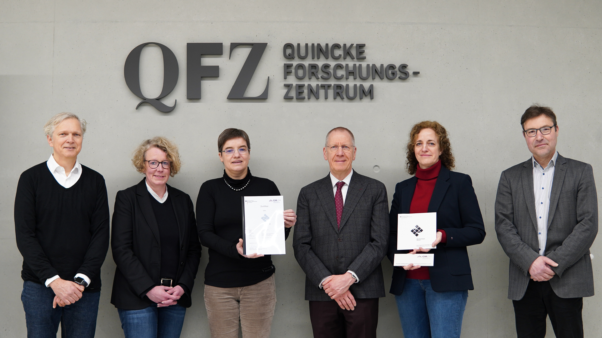 QuinckeForschungszentrum als nachhaltiger Bau zertifiziert GMSH
