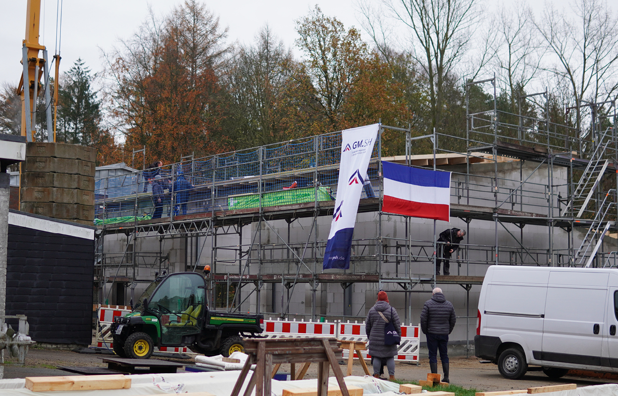 Blick auf die neue Werkstatt des Kampfmittelräumdienstes.