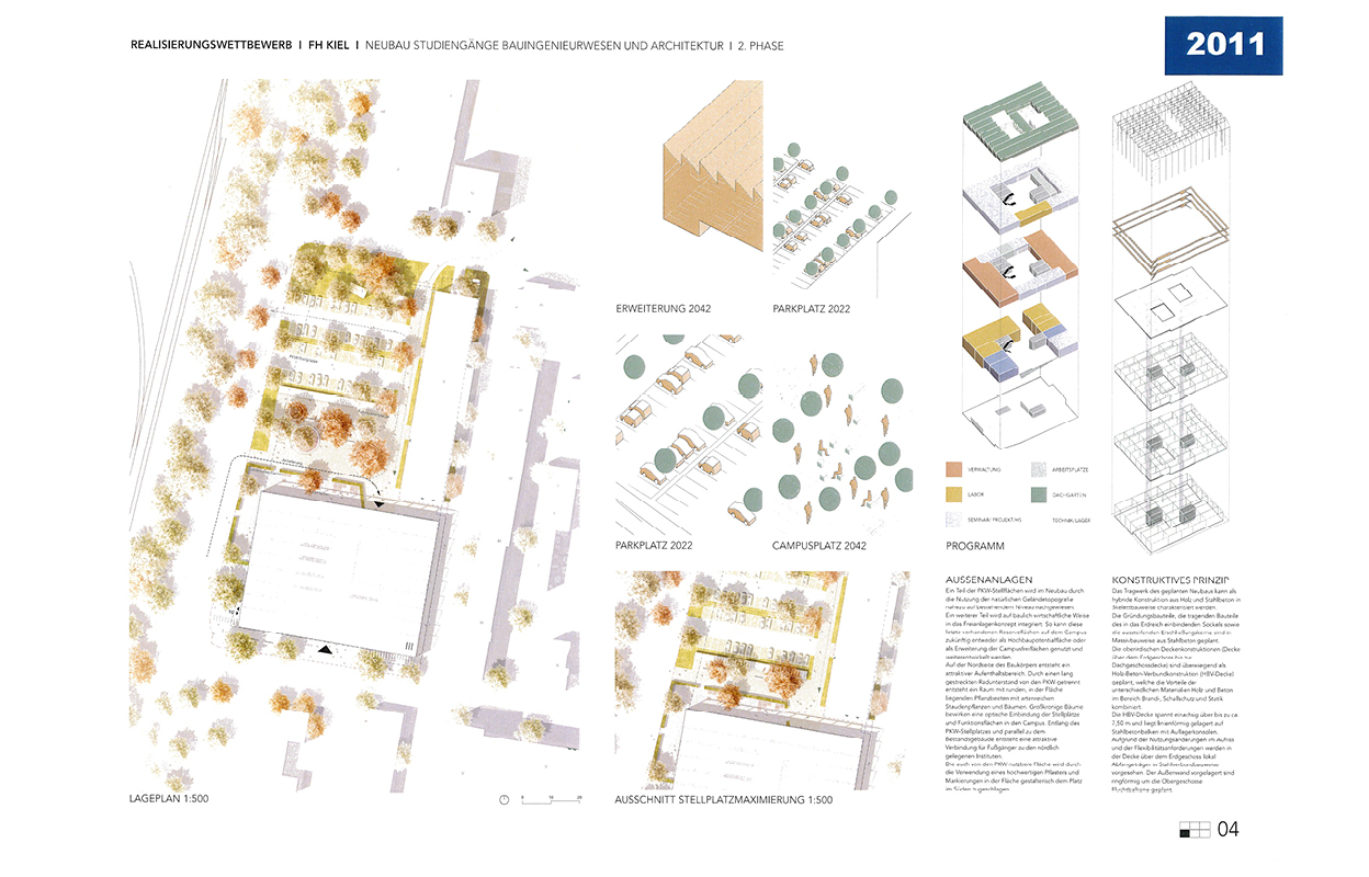 Bild 4: Wettbewerbsportfolio von DFZ Architekten. Skizzen der Außenanlagen.